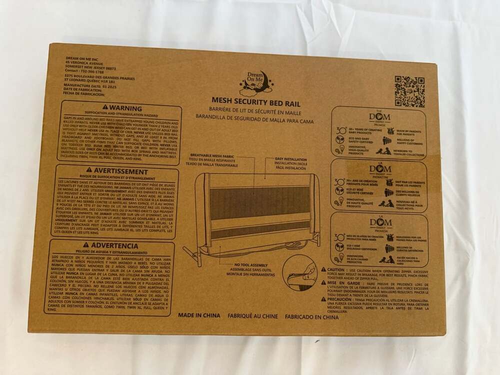 Dream On Me Mesh Security Bed Rail In Pink Model 419
